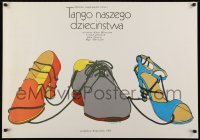 2b603 TANGO OF OUR CHILDHOOD Polish 26x37 1986 Mer mankutyan tangon, art of shoes by Kalkus!