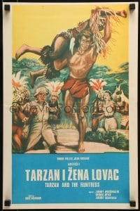 2b386 TARZAN & THE HUNTRESS Yugoslavian 13x20 1947 Johnny Weissmuller, Joyce... and Orson Welles?