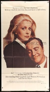 2c604 APRIL FOOLS 3sh 1969 Jack Lemmon & Catherine Deneuve are married but not to each other!