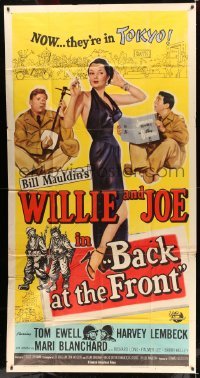 2c611 BACK AT THE FRONT 3sh 1952 the hilarious G.I.s Bill Mauldin & Tom Ewell are back in Tokyo!