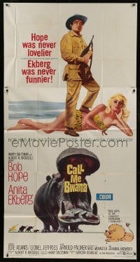 2c651 CALL ME BWANA 3sh 1963 Bob Hope was never lovelier & sexy Anita Ekberg was never funnier!