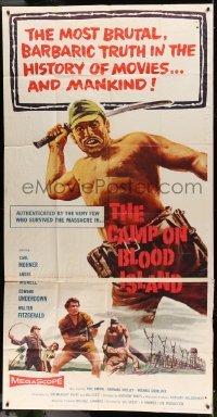 2c652 CAMP ON BLOOD ISLAND 3sh 1958 Val Guest, Hammer, barbaric truth in the history of movies!