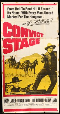2c671 CONVICT STAGE 3sh 1965 from Hell to boot hill it, every man was marked for the hangman!