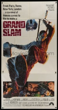 2c726 GRAND SLAM 3sh 1968 Robert Hoffman, Janet Leigh, Edward G. Robinson, great action art!