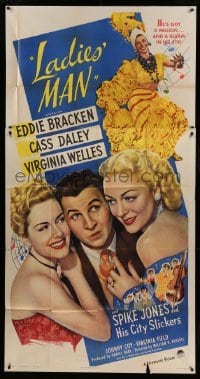 2c769 LADIES' MAN 3sh 1946 Eddie Bracken, Cass Daley, Welles, Spike Jones & His City Slickers!