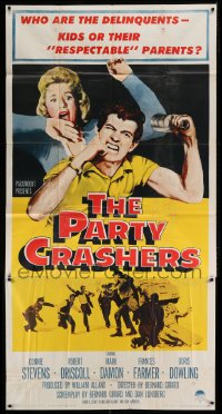 2c843 PARTY CRASHERS 3sh 1958 Frances Farmer, who are the delinquents, kids or their parents?