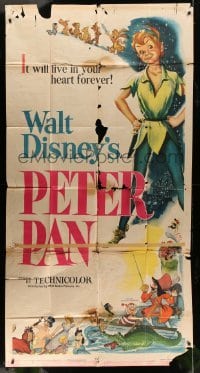 2c849 PETER PAN 3sh 1953 art of Walt Disney & J.M. Barrie's boy who would not grow up, ultra rare!