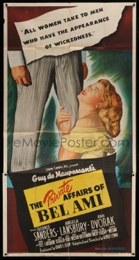 2c861 PRIVATE AFFAIRS OF BEL AMI 3sh 1947 sexy Angela Lansbury loves scoundrel George Sanders!