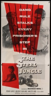 2c914 STEEL JUNGLE 3sh 1956 violence-makers, vengeance-takers & killer-crews behind bars!
