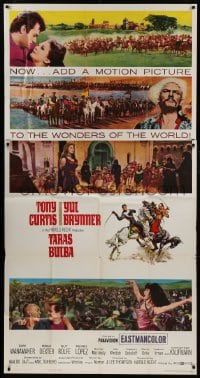 2c927 TARAS BULBA style A 3sh 1962 Tony Curtis & Yul Brynner, one of the wonders of the world!
