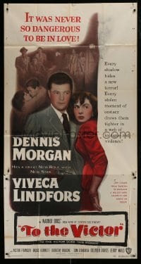 2c944 TO THE VICTOR 3sh 1948 Delmer Davies, Dennis Morgan & Viveca Lindfors dangerously in love!