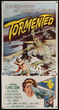 2c949 TORMENTED 3sh 1960 great art of the sexy she-ghost of Haunted Island, supernatural passion!