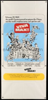 2c082 VIVA MAX South African 3sh 1970 Peter Ustinov, Jonathan Winters, great montage art of cast!