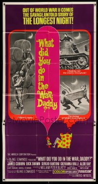2c975 WHAT DID YOU DO IN THE WAR DADDY 3sh 1966 James Coburn, Blake Edwards, different image!