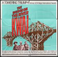 2c309 BRIDGE ON THE RIVER KWAI 6sh R1972 William Holden, Alec Guinness, David Lean classic!