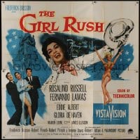 2c341 GIRL RUSH 6sh 1955 sexy showgirl Rosalind Russell, Fernando Lamas & Eddie Albert in Las Vegas