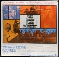 2c345 GREAT BANK ROBBERY int'l 6sh 1969 cool montage of Zero Mostel, Kim Novak & top cast!