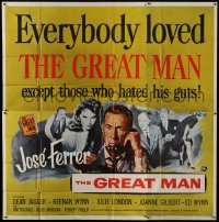 2c346 GREAT MAN 6sh 1957 Jose Ferrer exposes a great fake, with help from Julie London!