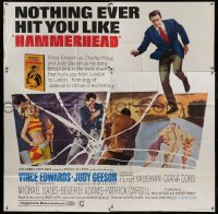 2c348 HAMMERHEAD 6sh 1968 nothing ever hit you like detective Vince Edwards, from the bestseller!