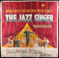 2c364 JAZZ SINGER 6sh 1953 Danny Thomas, Peggy Lee, based on classic Samson Raphaelson play!