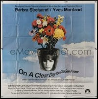 2c386 ON A CLEAR DAY YOU CAN SEE FOREVER 6sh 1970 cool image of Barbra Streisand in flower pot!