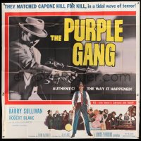 2c395 PURPLE GANG 6sh 1959 Robert Blake, Barry Sullivan, they matched Al Capone crime for crime!
