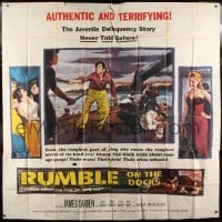 2c401 RUMBLE ON THE DOCKS 6sh 1956 James Darren & Robert Blake are rebels with plenty of cause!