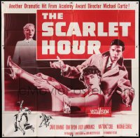 2c405 SCARLET HOUR 6sh 1956 Michael Curtiz directed, sexy Carol Ohmart showing her leg, Tom Tryon!