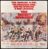 2c407 SECRET INVASION 6sh 1964 Stewart Granger, Raf Vallone, Mickey Rooney, Howard Terpning art!