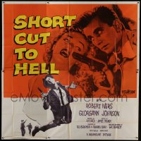 2c412 SHORT CUT TO HELL 6sh 1957 directed by James Cagney, from Graham Greene's novel!