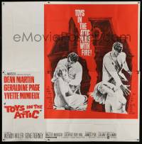 2c432 TOYS IN THE ATTIC 6sh 1963 angry Dean Martin slaps Yvette Mimieux, it plays with fire!