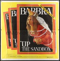 2c437 UP THE SANDBOX 6sh 1973 Time Magazine parody art of Barbra Streisand by Richard Amsel!