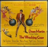 2c446 WRECKING CREW 6sh 1969 McGinnis art of Dean Martin as Matt Helm, sexy Sommer, Tate & Kwan!