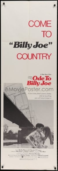 2c031 ODE TO BILLY JOE door panel 1976 Robby Benson, Glynnis O'Connor, come to Billy Joe country!