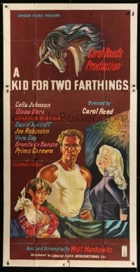2c097 KID FOR TWO FARTHINGS English 3sh 1956 art of sexy Diana Dors, directed by Carol Reed!