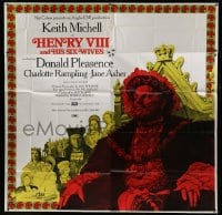 2c083 HENRY VIII & HIS SIX WIVES English 6sh 1972 Keith Michell in title role, Charlotte Rampling!