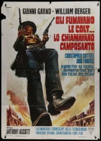 2c463 BULLET FOR A STRANGER Italian 1p 1971 Gianni Garko, cool Casaro spaghetti western art!