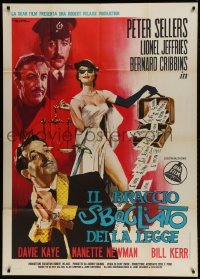 2c586 WRONG ARM OF THE LAW Italian 1p 1964 Peter Sellers, sexy different art by Enrico Deseta!