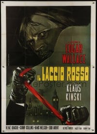 2c193 INDIAN SCARF Italian 2p R1970s Edgar Wallace, Piovano art of strangler & Klaus Kinski!