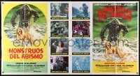 2c017 HUMANOIDS FROM THE DEEP int'l Spanish language 1-stop poster 1980 cool Bob Larkin art!