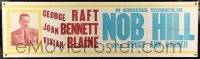 2c012 NOB HILL paper banner 1945 great portrait of George Raft in suit & tie, ultra rare!