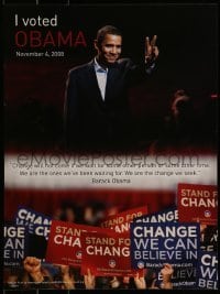 2d932 I VOTED OBAMA 18x24 commercial poster 2009 Barack Obama 44th President of the United States
