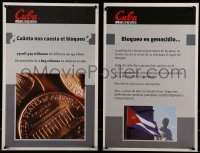 2d879 CUBA VS BLOQUEO group of 11 gray style Cubans 2000s anti U.S. embargo series