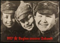 2d308 1917 BEGINN UNSERER ZUKUNFT 23x32 East German special poster 1977 Russian Revolution