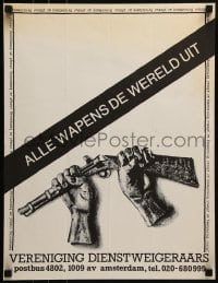 2d531 ALLE WAPENS DE WERELD UIT 16x21 Dutch special poster 1980s art of hands breaking a rifle