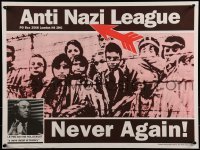 2d352 ANTI NAZI LEAGUE 18x24 English special poster 1970s Jean-Marie Le Pen, Jewish Holocaust