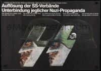 2d686 AUFLOSUNG DER SS-VERBANDE 24x33 German special poster 1992 Brecht, Nazis, Freitag art