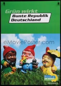 2d757 BUNTE REPUBLIK DEUTSCHLAND 24x33 German political campaign 2002 garden gnomes