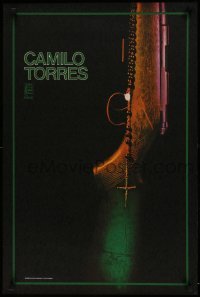 2d630 CAMILO TORRES 20x30 Cuban special poster 1981 Rafael Enriquez art of rosary on rifle