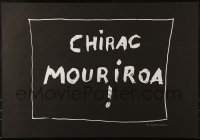 2d700 CHIRAC MOURIROA 17x25 French special poster 1995 protesting France's nuclear testing